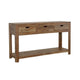 Consola Esther de madera de sheesham natural con 3 cajones