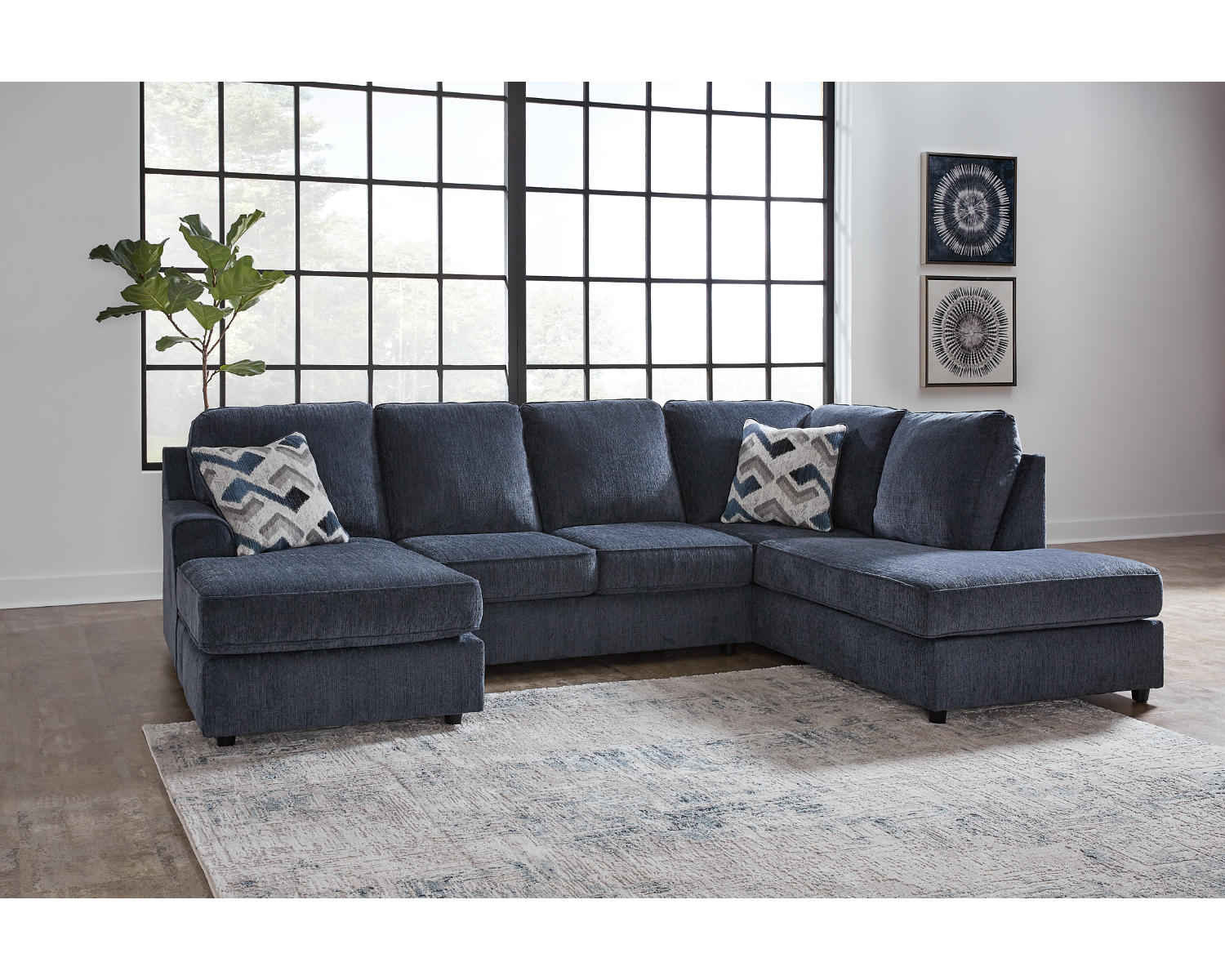 Albar Place 2-Piece Sectional and Ottoman