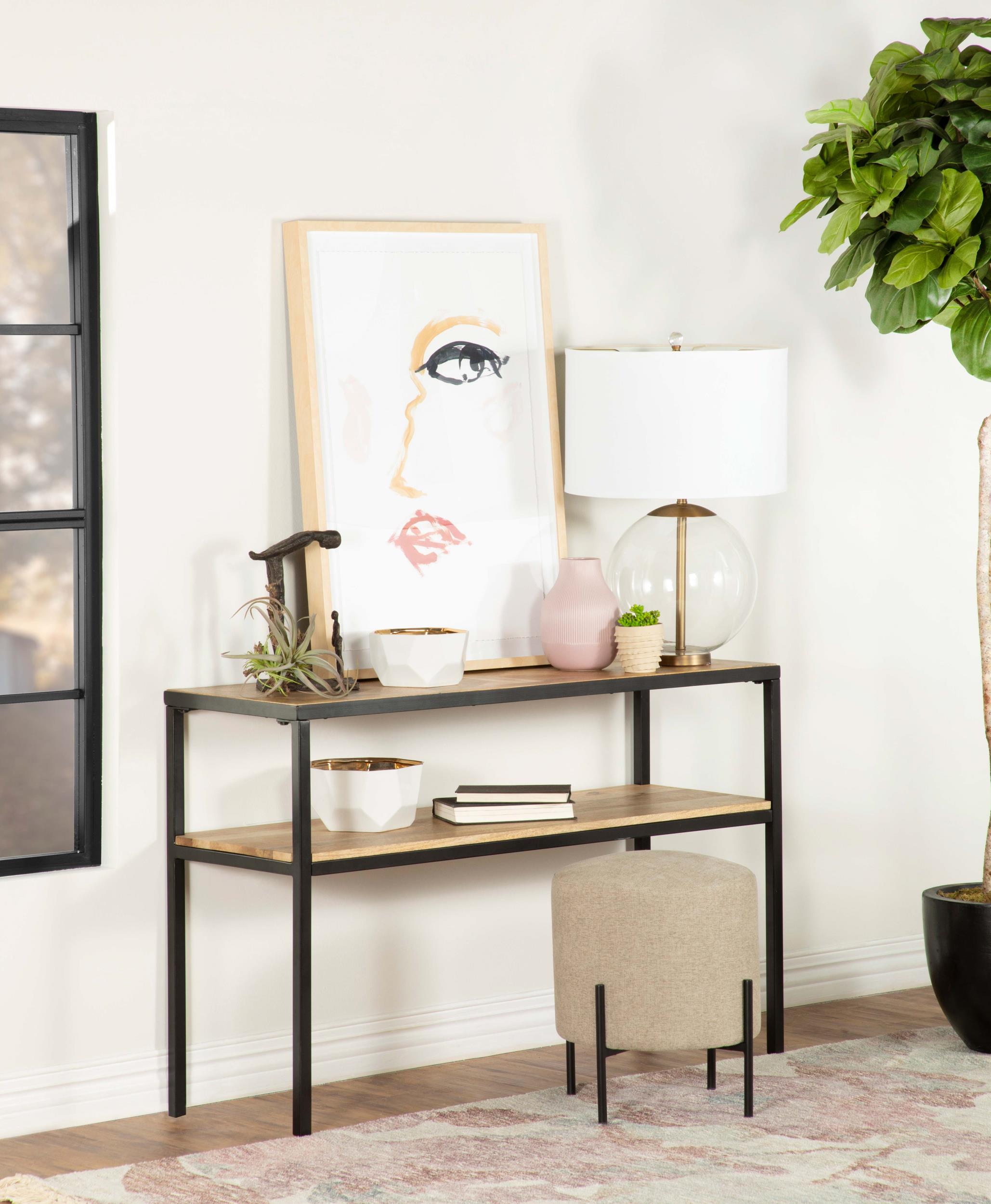 Quince 1-shelf Entryway Console Table with Shelf Natural