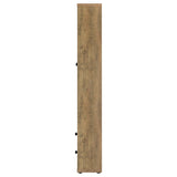 Gabinete alto Hawthorne de 4 estantes con puertas de vidrio y cajones en mango