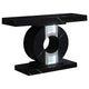 Consola geométrica Eliana con iluminación LED negra