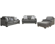 Locklin Sofa, Loveseat, Chair, and Ottoman
