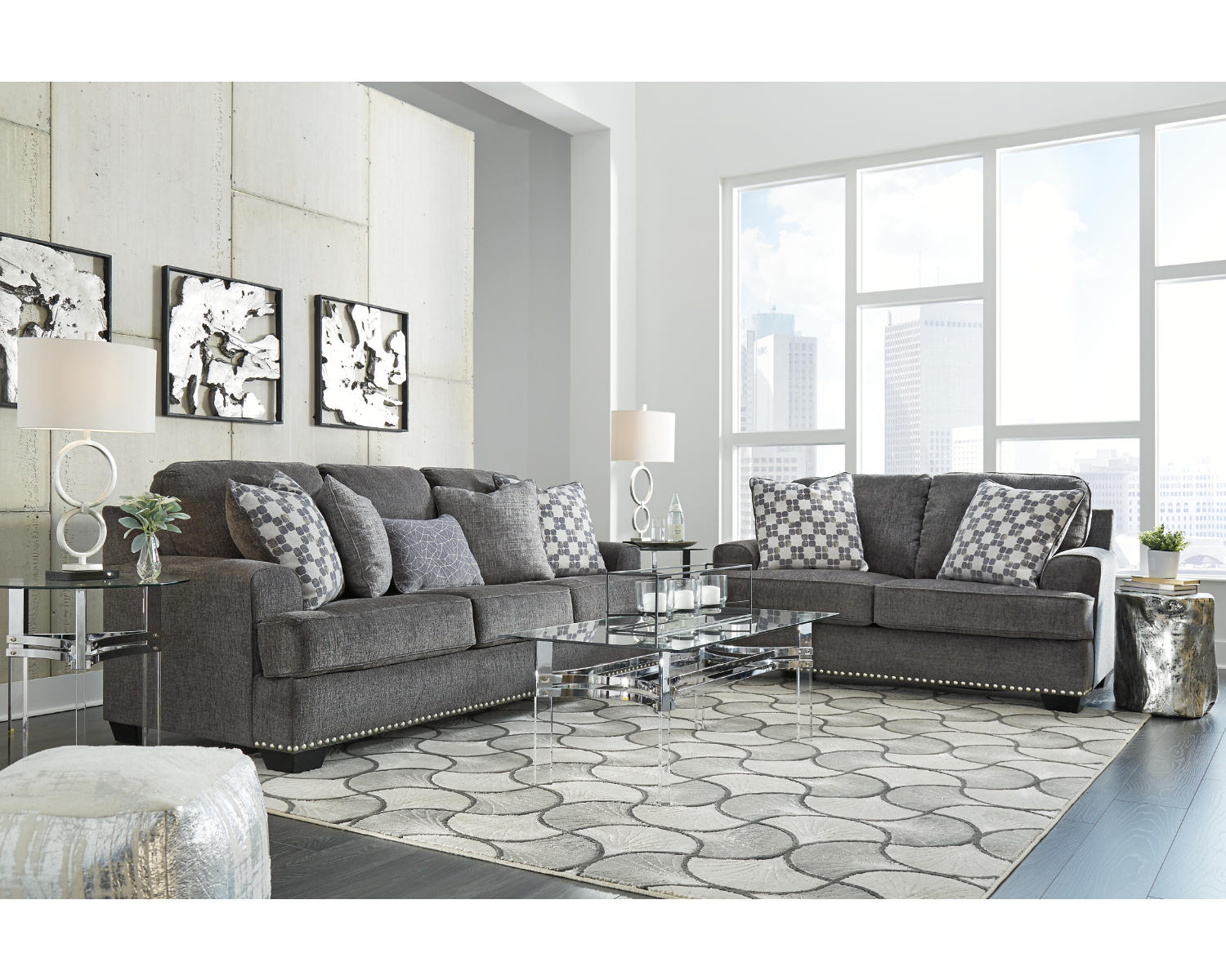 Locklin Sofa and Loveseat