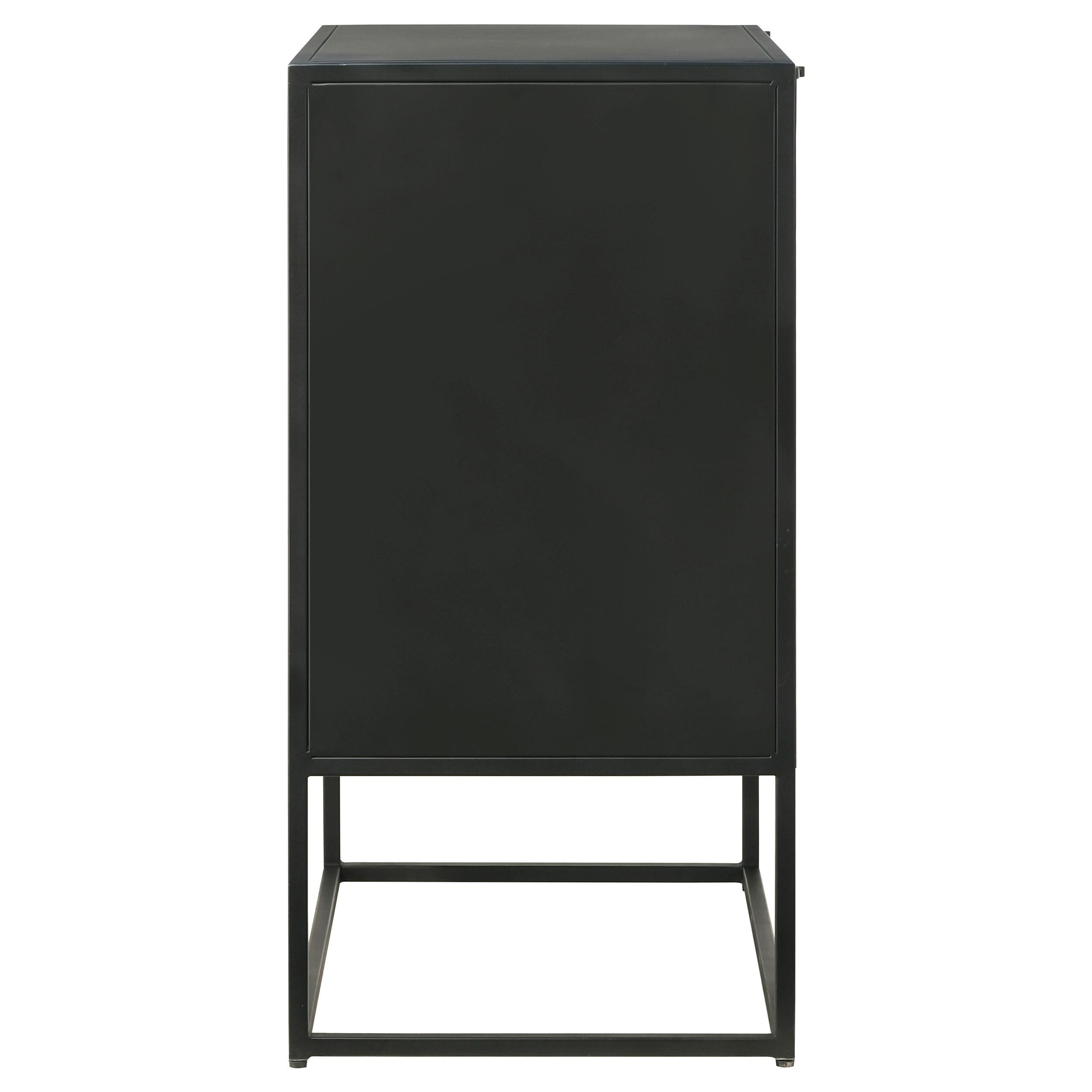 Alcoa 3-drawer Multi-Purpose Tall Accent Cabinet Black