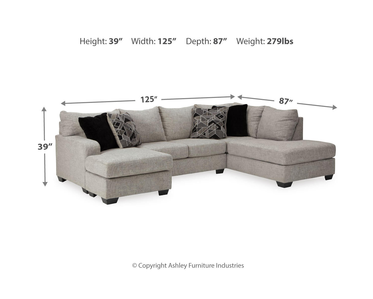 Megginson 2-Piece Sectional with Chaise