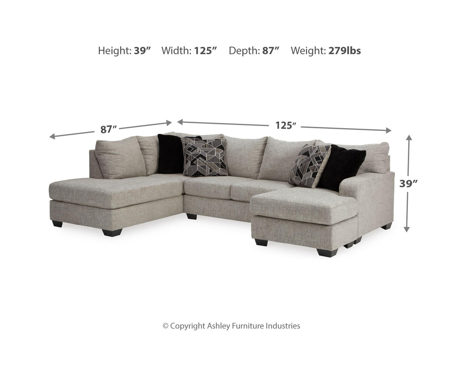 Megginson 2-Piece Sectional with Chaise
