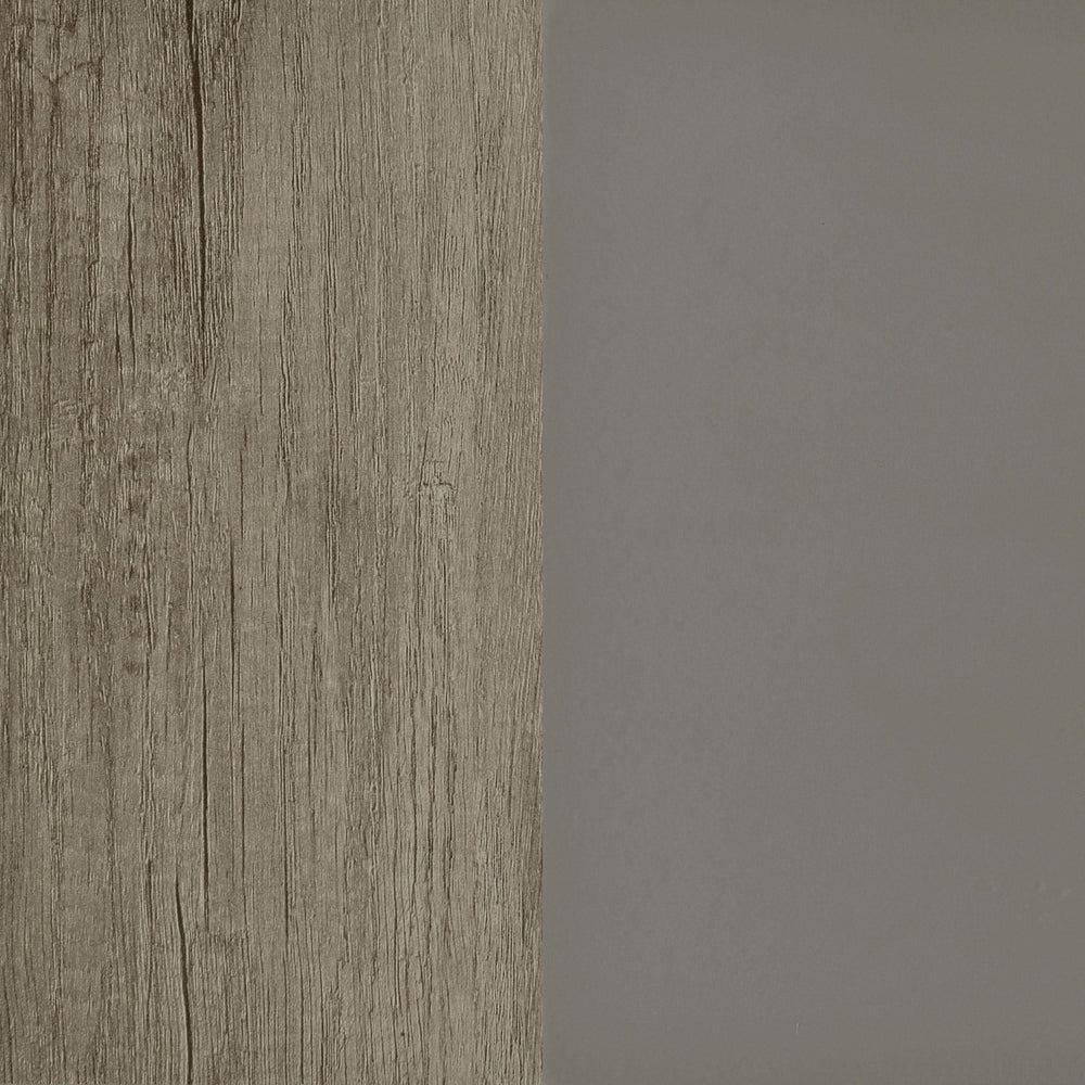 Biombo plegable de 4 paneles Deepika, madera flotante gris