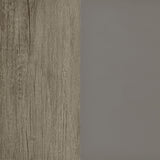Biombo plegable de 4 paneles Deepika, madera flotante gris