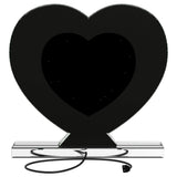 Espejo de tocador Euston en forma de corazón plateado