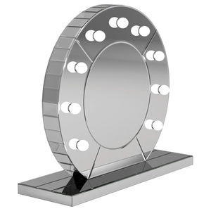 LED Table Vanity Mirror Silver