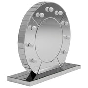 LED Table Vanity Mirror Silver