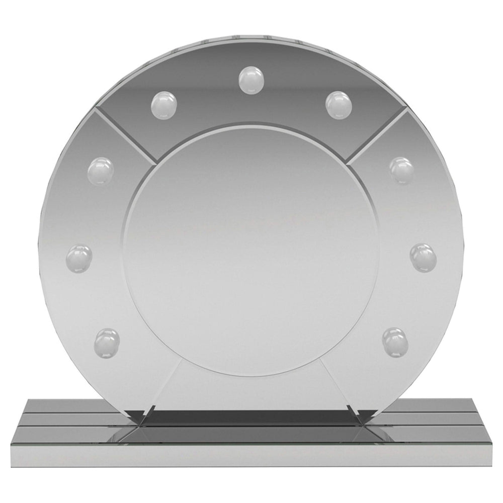 LED Table Vanity Mirror Silver