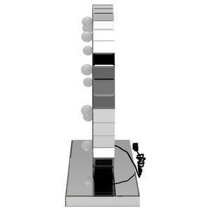 LED Table Vanity Mirror Silver