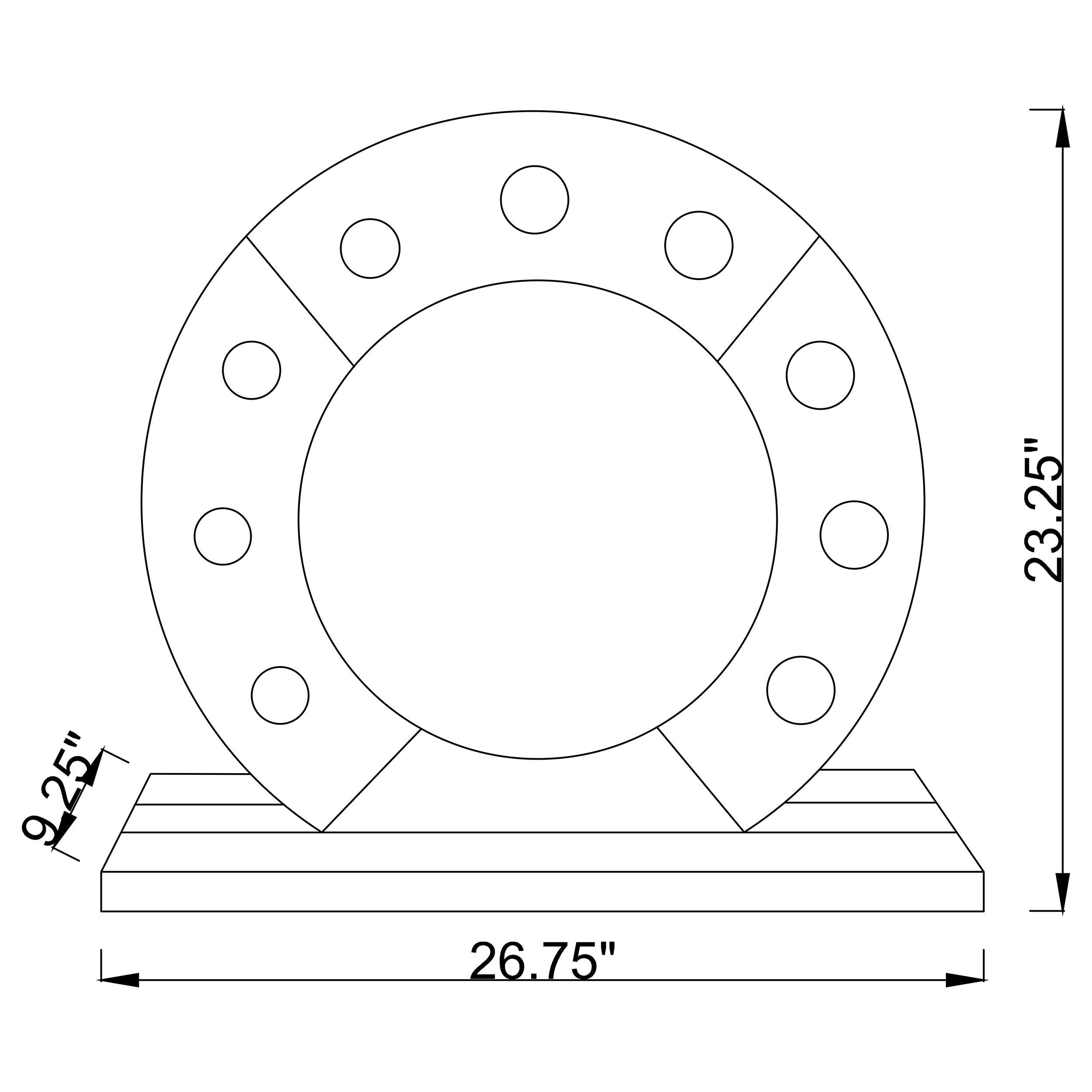 LED Table Vanity Mirror Silver
