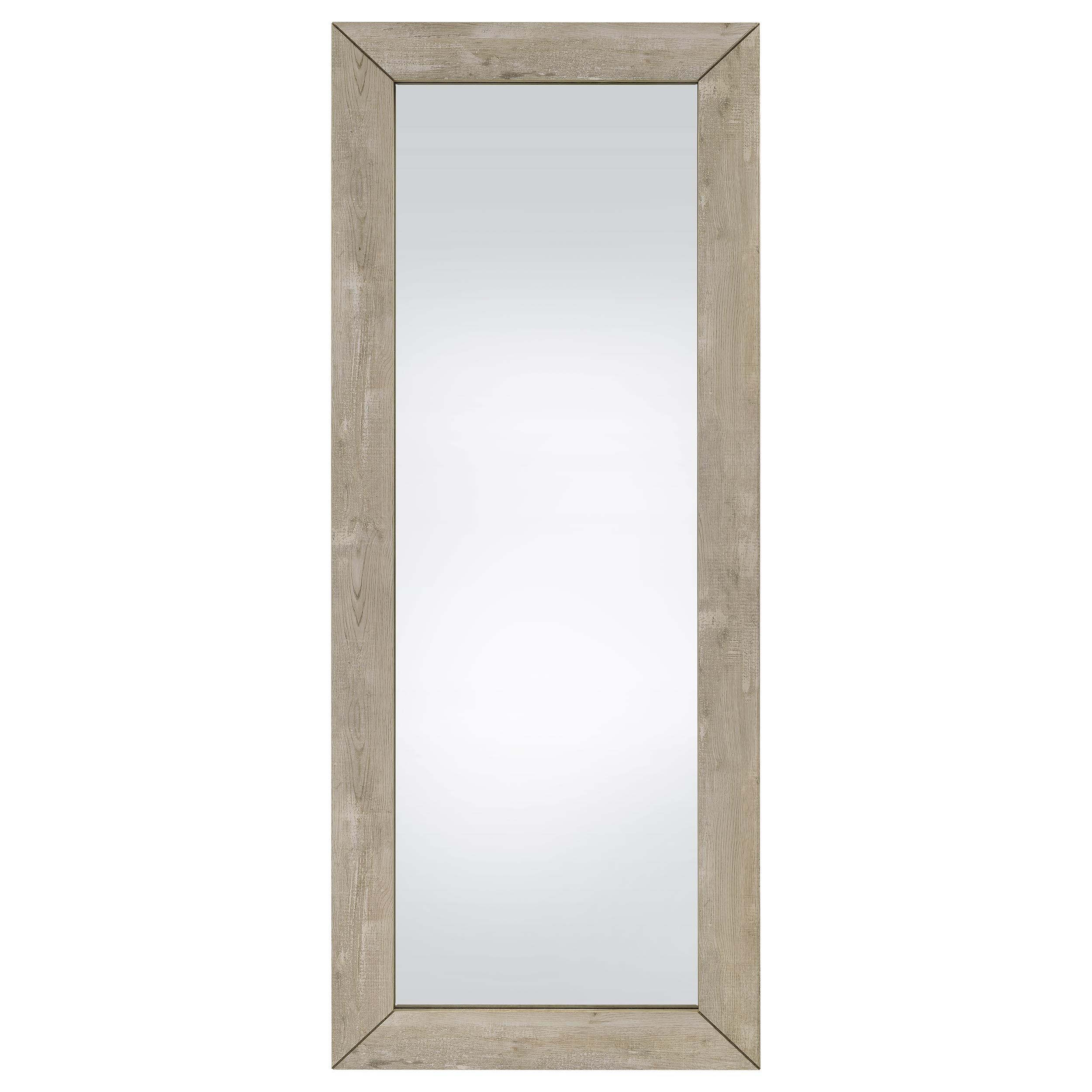 Cadence Tempered Glass Full Length Mirror Grey Washed Oak