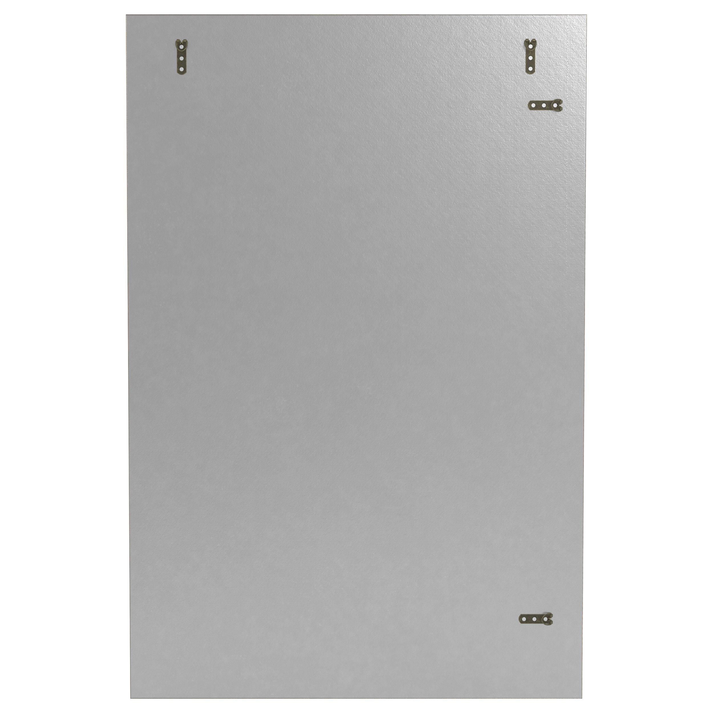 Liam 32 x 47 Inch Rectangular Beaded Trim Wall Mirror Silver