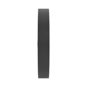 Round Mirror with Shelf Black