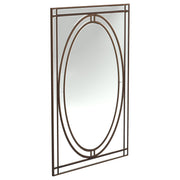 32 x 47 Inch Bevel Edge Framed Wall Mirror Black