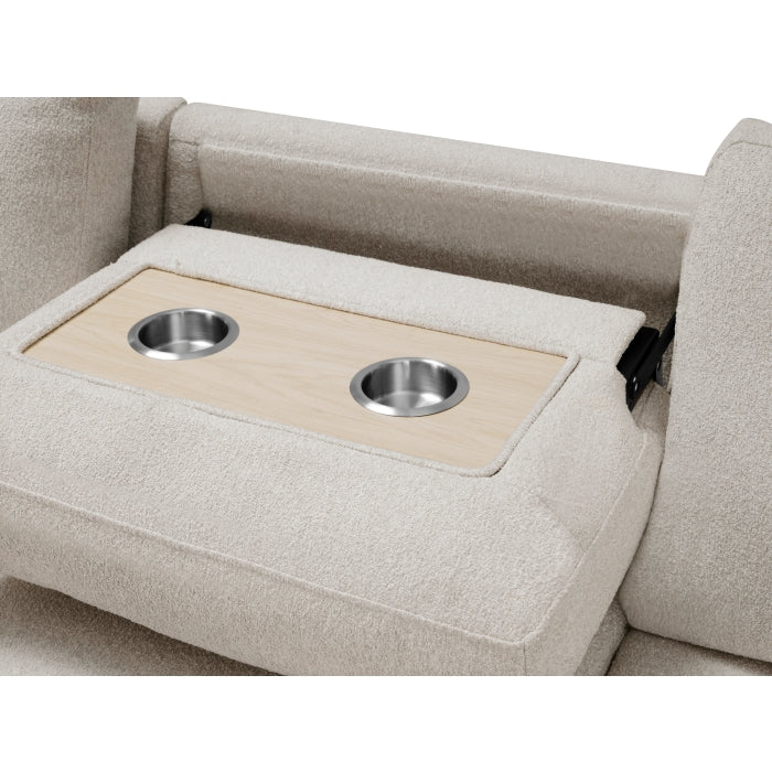 Pompano Collection Sectional with Left Chaise, Pull-out Bed and Hidden Storage, Charging Ports