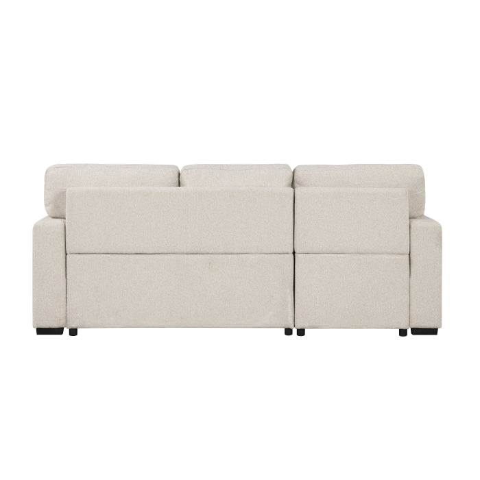 Pompano Collection Sectional with Left Chaise, Pull-out Bed and Hidden Storage, Charging Ports
