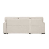 Pompano Collection Sectional with Left Chaise, Pull-out Bed and Hidden Storage, Charging Ports