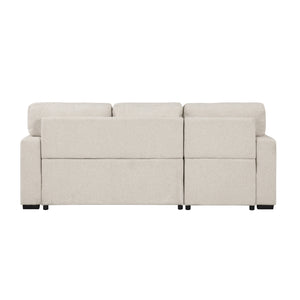 Pompano Collection Sectional with Left Chaise, Pull-out Bed and Hidden Storage, Charging Ports