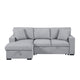 Pompano Collection Sectional with Left Chaise, Pull-out Bed, Hidden Storages and Shelves, Charging Ports