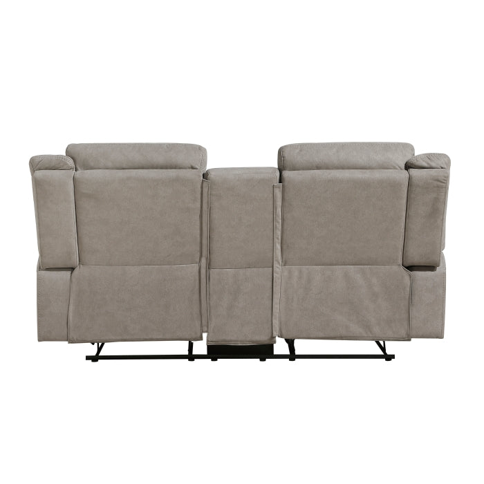 Dean Collection Double Reclining Love Seat with Center Console