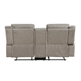 Dean Collection Double Reclining Love Seat with Center Console