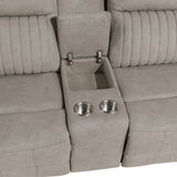 Dean Collection Double Reclining Love Seat with Center Console