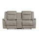 Dean Collection Double Reclining Love Seat with Center Console