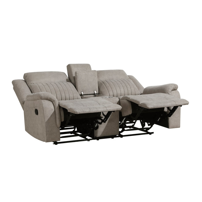 Dean Collection Double Reclining Love Seat with Center Console