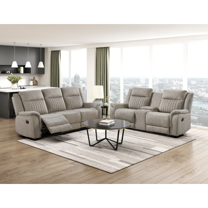 Dean Collection Double Reclining Love Seat with Center Console
