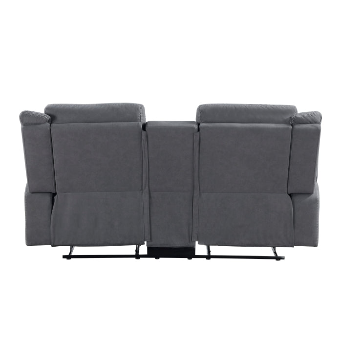 Dean Collection Double Reclining Love Seat with Center Console