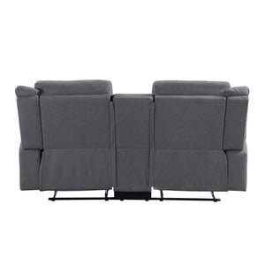 Dean Collection Double Reclining Love Seat with Center Console