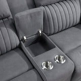 Dean Collection Double Reclining Love Seat with Center Console