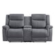 Dean Collection Double Reclining Love Seat with Center Console