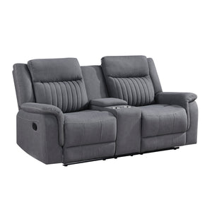 Dean Collection Double Reclining Love Seat with Center Console