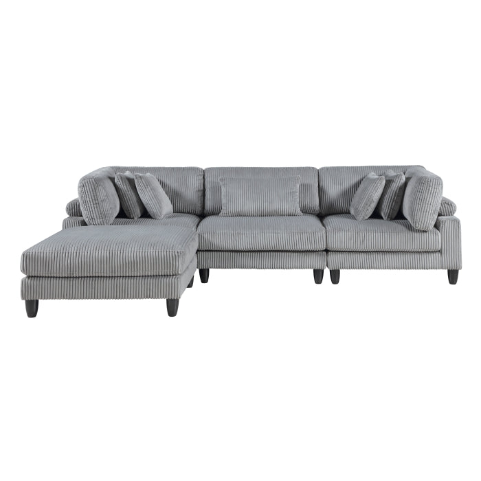 Robstown Collection 4-Piece Modular Sectional with Ottoman