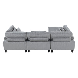 Robstown Collection 4-Piece Modular Sectional with Ottoman