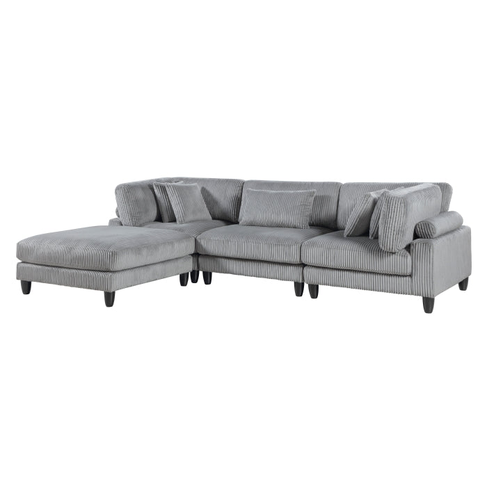 Robstown Collection 4-Piece Modular Sectional with Ottoman
