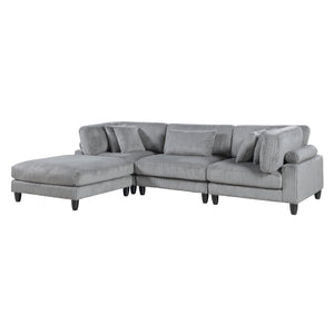 Robstown Collection 4-Piece Modular Sectional with Ottoman