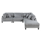 Robstown Collection 5-Piece Modular Sectional with Ottoman
