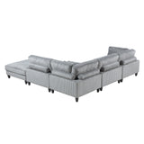 Robstown Collection 5-Piece Modular Sectional with Ottoman