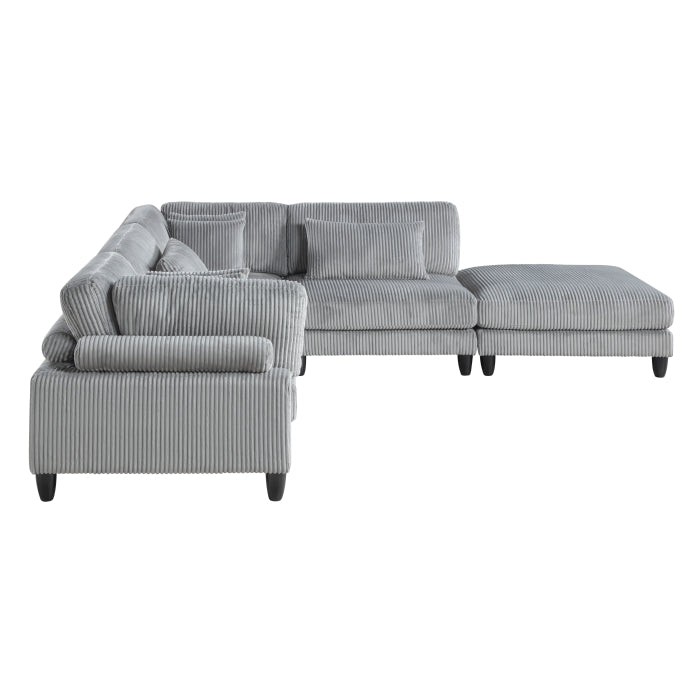 Robstown Collection 5-Piece Modular Sectional with Ottoman