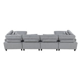 Robstown Collection 6-Piece Modular Sectional with Ottomans