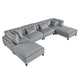 Robstown Collection 6-Piece Modular Sectional with Ottomans