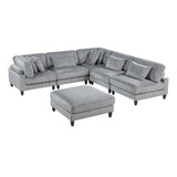 Robstown Collection 6-Piece Modular Sectional with Ottoman