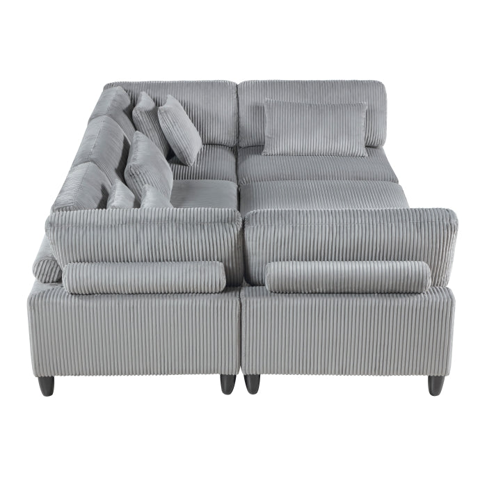 Robstown Collection 6-Piece Modular Sectional with Ottoman
