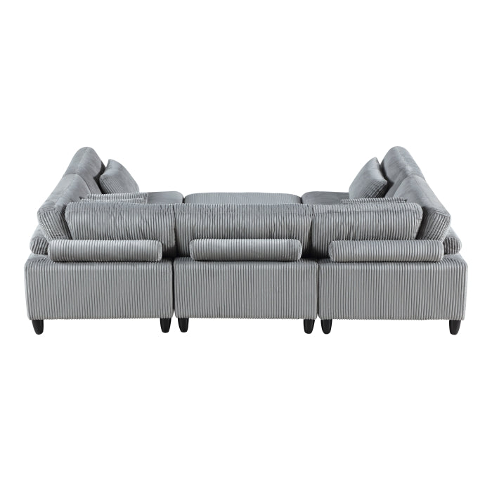 Robstown Collection 6-Piece Modular Sectional with Ottoman